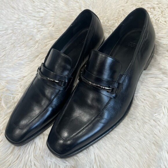 Hugo Boss men leather loafers size 8.5 main image 4